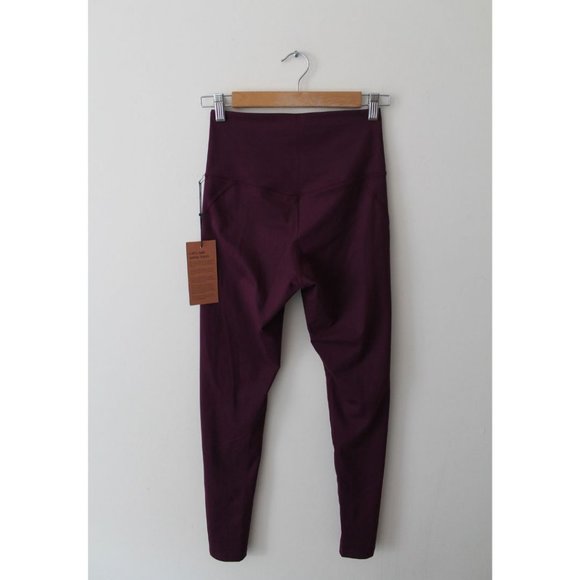 Girlfriend Collective Compressive High-Rise Legging Plum Size Small RPET - Picture 3 of 5
